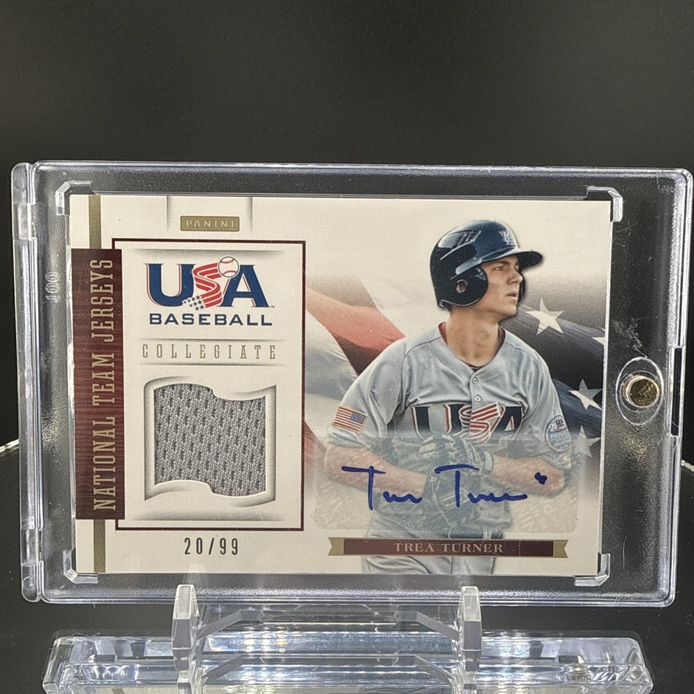 Trea Turner 2012 USA Baseball Auto Patch /99 Rookie RC SP Mint
